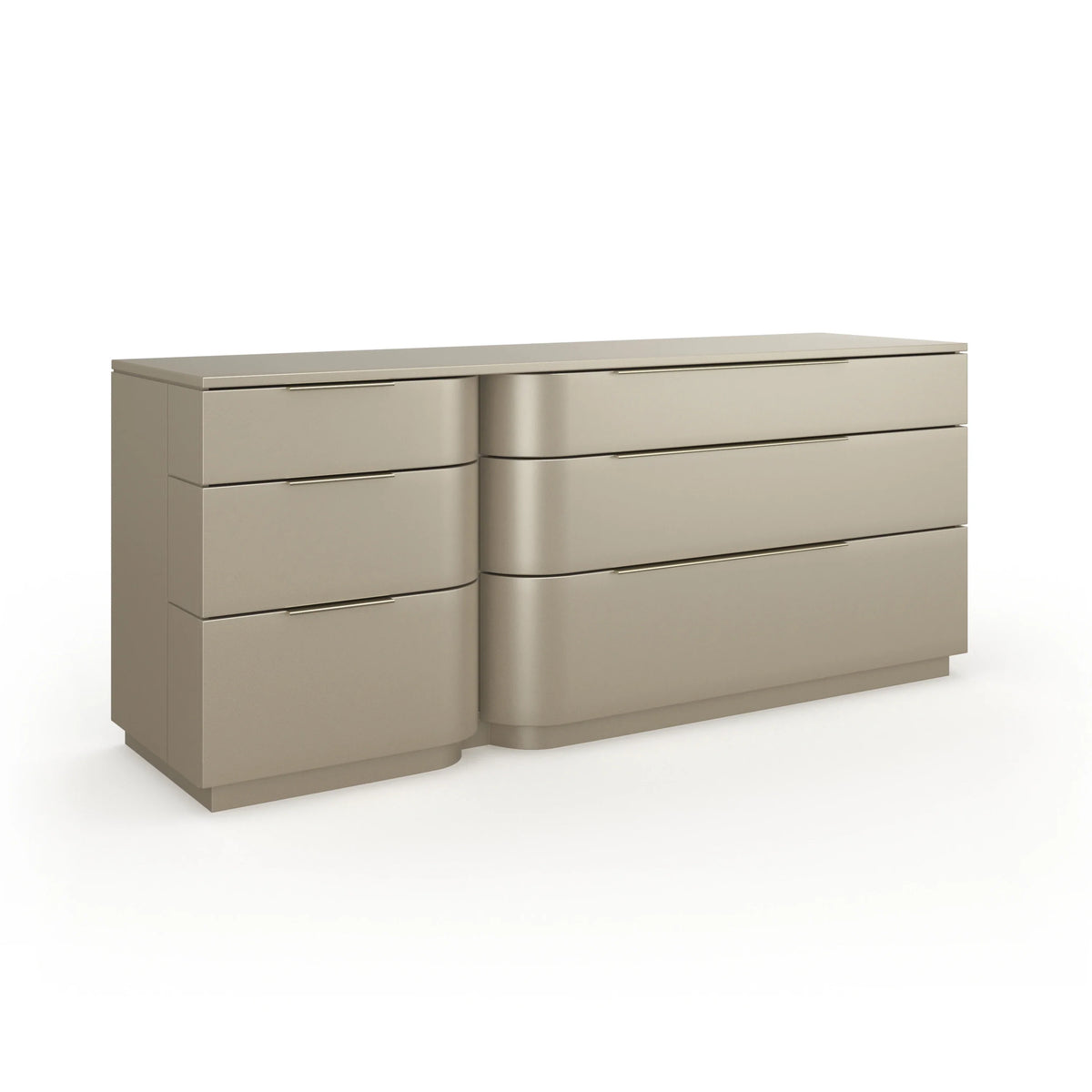 Caracole Oblique Dresser – side view – Lusso Furniture Miami
