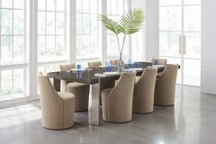 Caracole Barrel Roll Dining Chair – view 13 – Lusso Furniture Miami