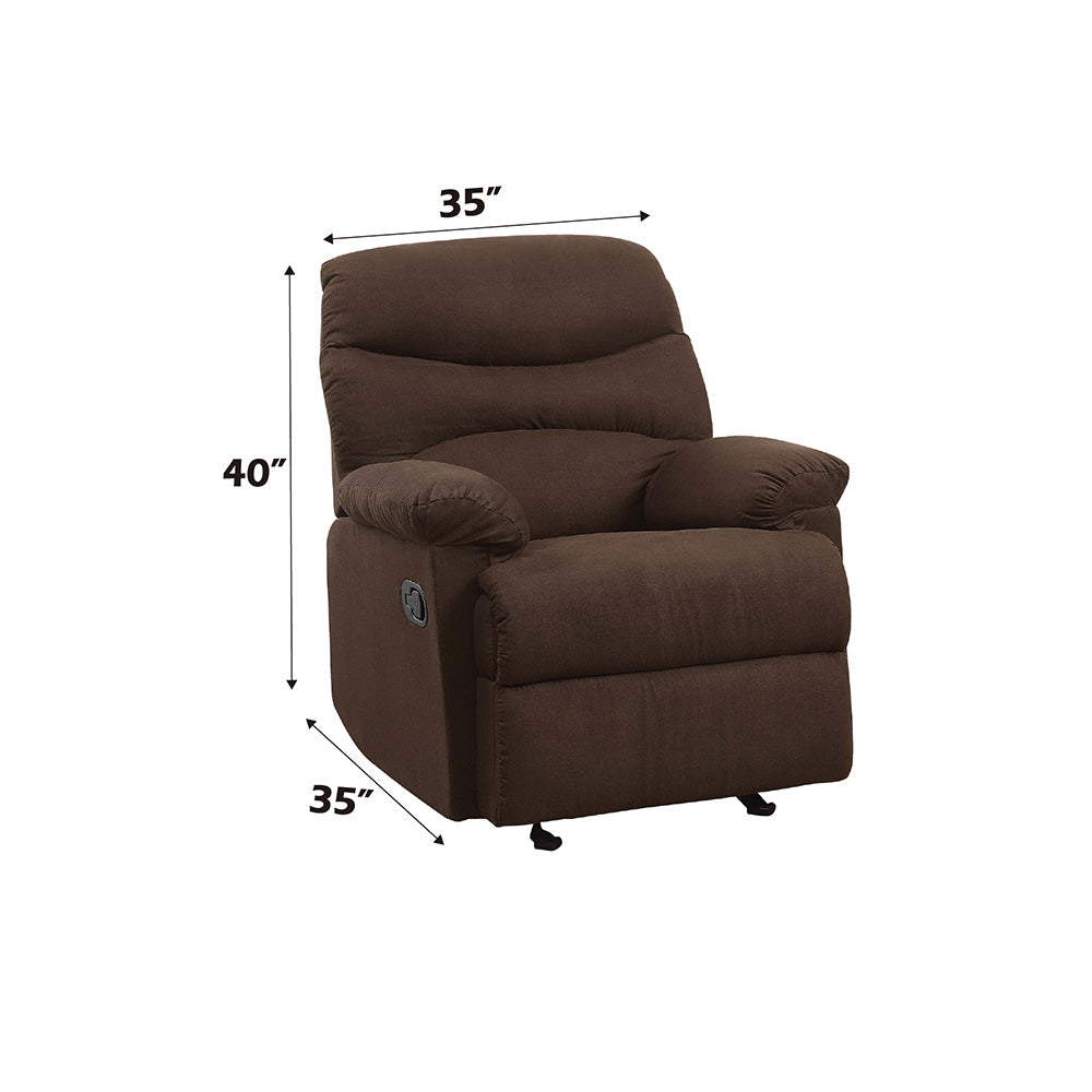 ACME Arcadia Motion Glider Recliner – finish detail – Lusso Furniture Miami