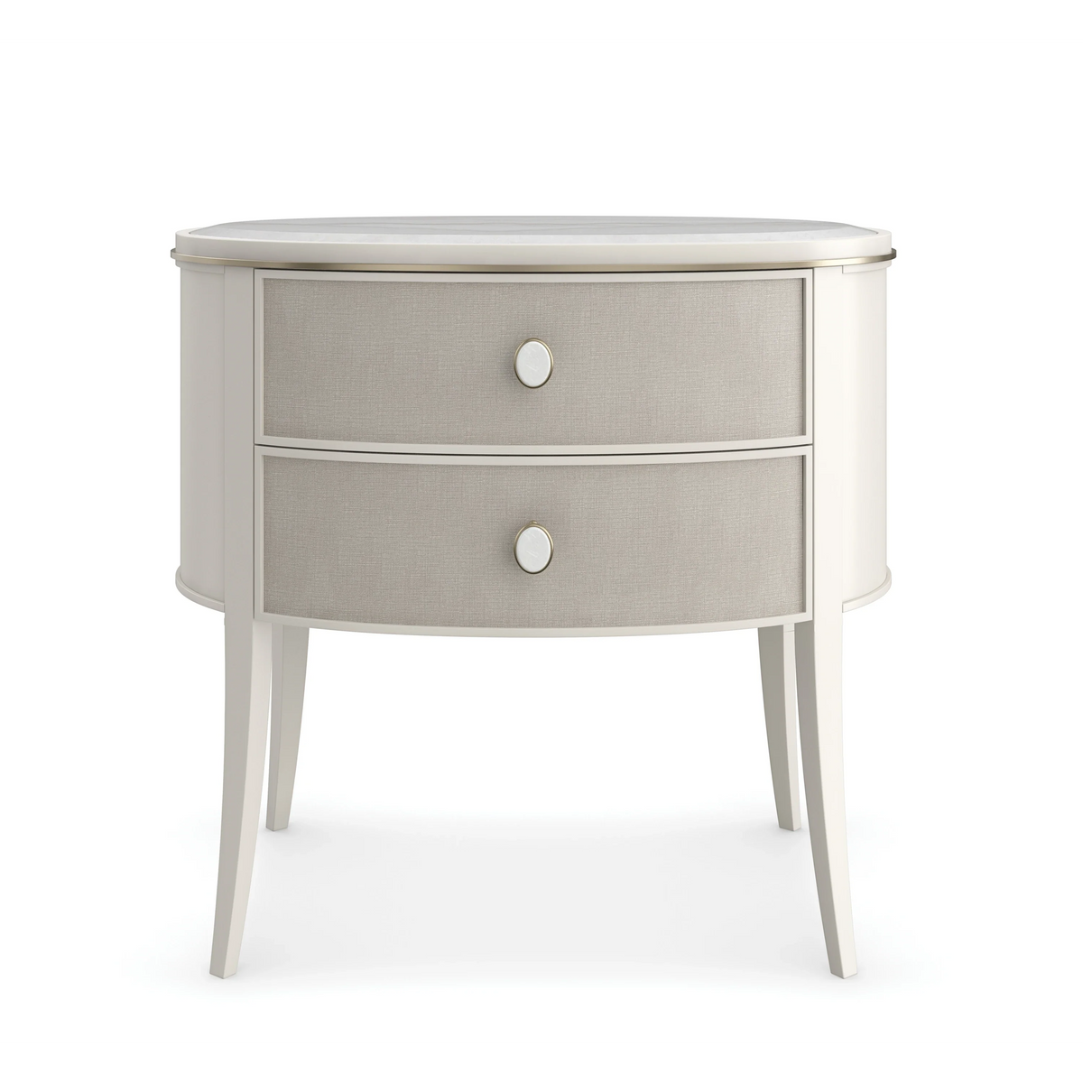 Caracole Bruges Nightstand – front view – Lusso Furniture Miami