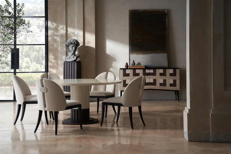 Caracole Cameo Ivory Dining Chair-zoom-