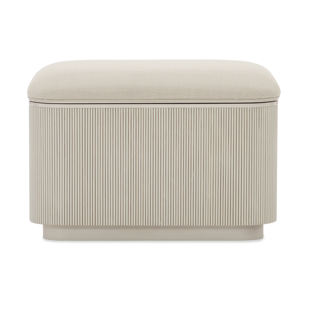 Caracole Love Ottoman – front view – Lusso Furniture Miami