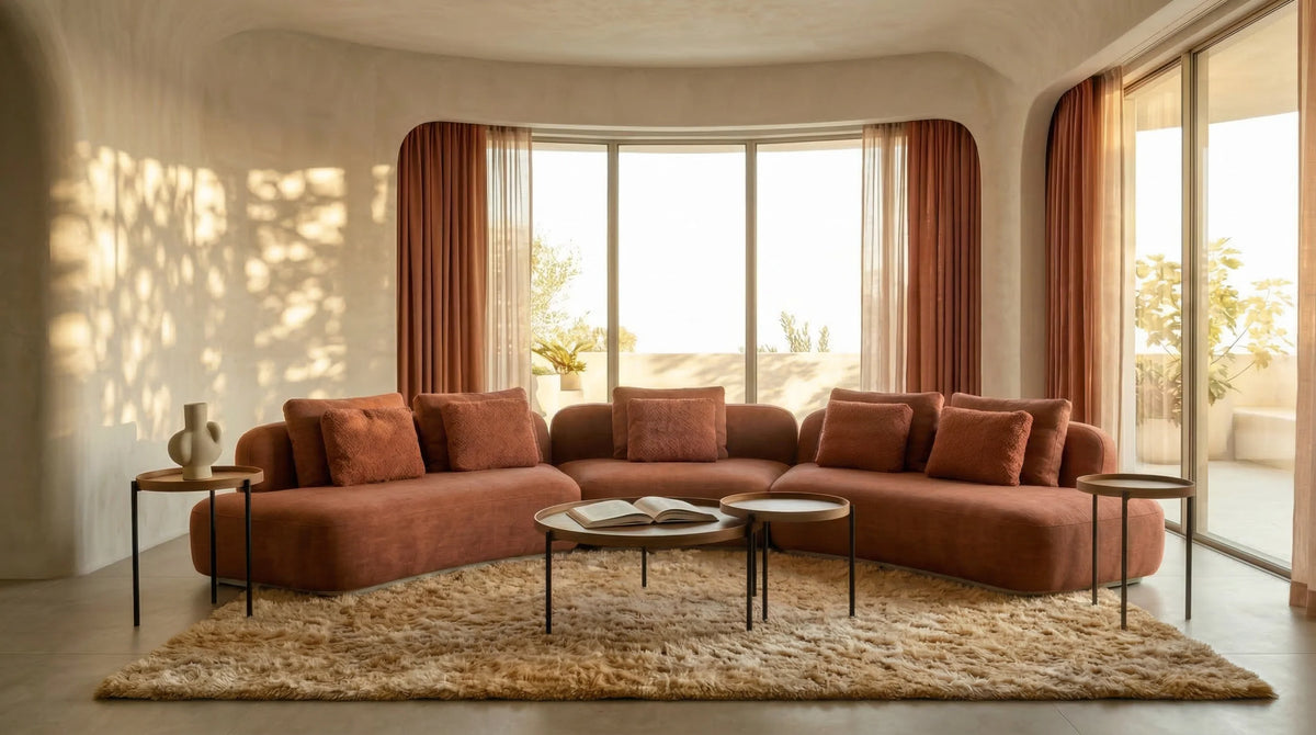 Caracole Sasso Sectional – top view – Lusso Furniture Miami