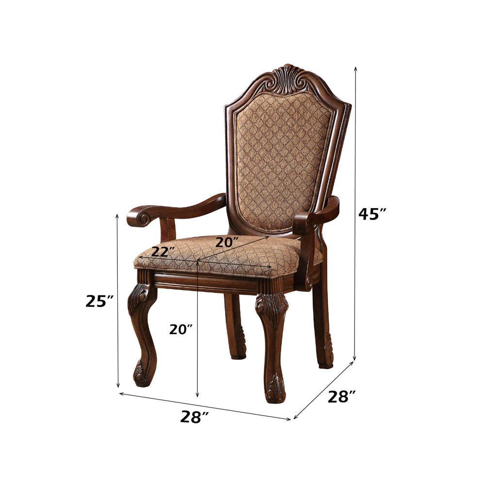 ACME Chateau De Ville Arm Chair Set of 2 – view 14 – Lusso Furniture Miami