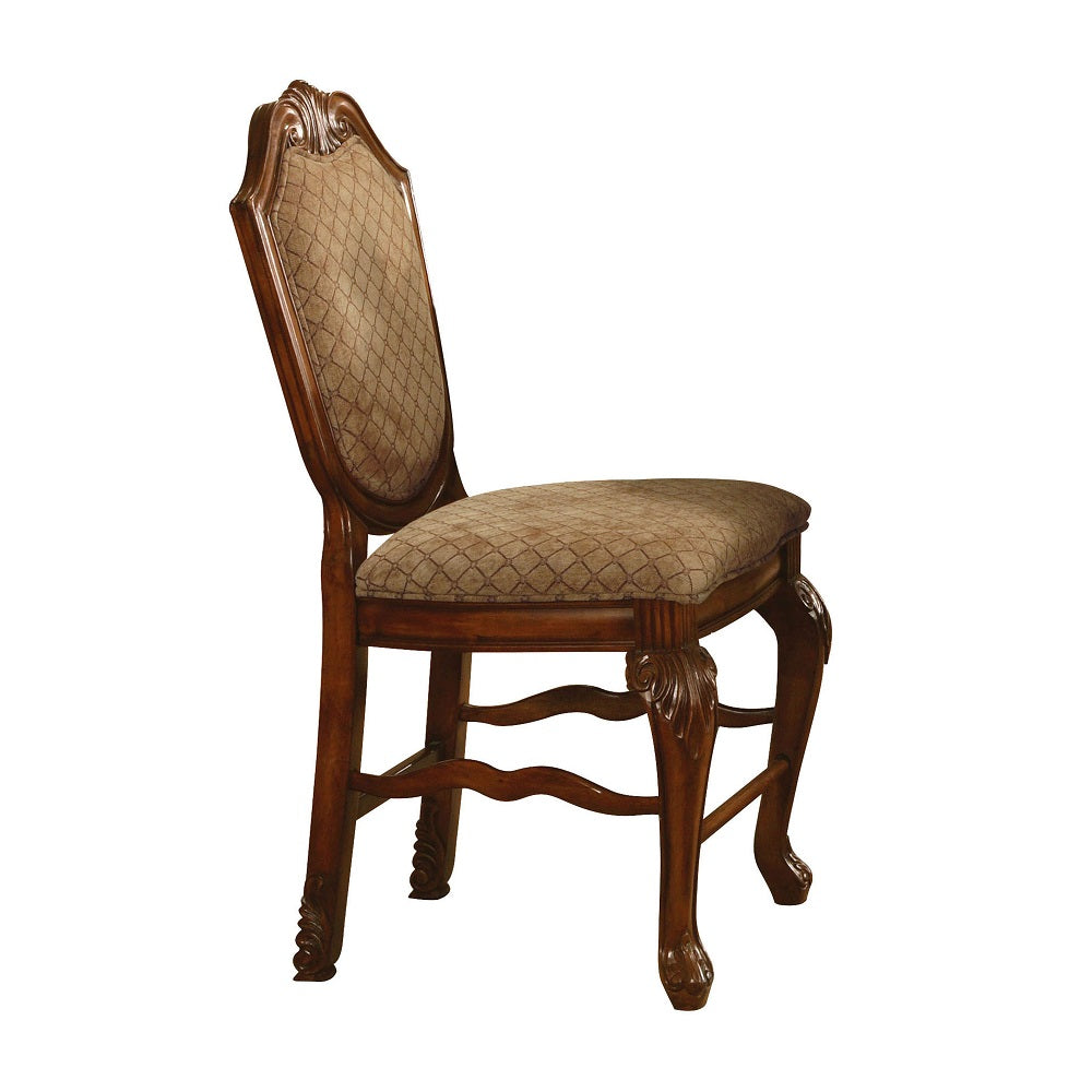 ACME Chateau De Ville Counter Height Chair Set – angle view – Lusso Furniture Miami