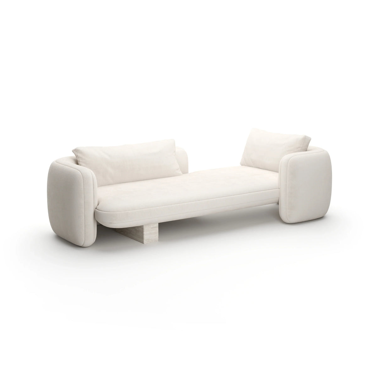 Caracole Overlap Chaise – back view – Lusso Furniture Miami