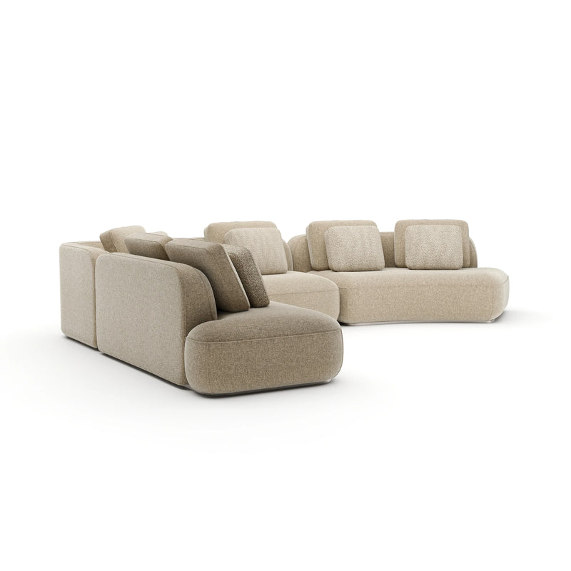 Caracole Sasso Oatmeal Curved Sectional-zoom-