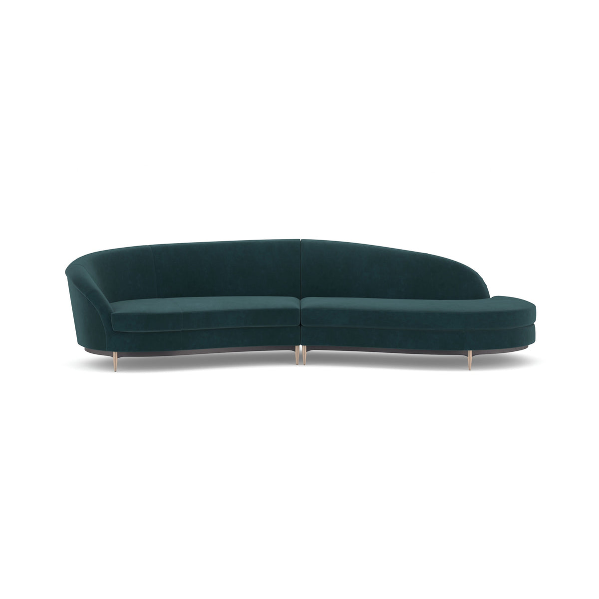 Caracole Three's Company Sectional – room setting – Lusso Furniture Miami