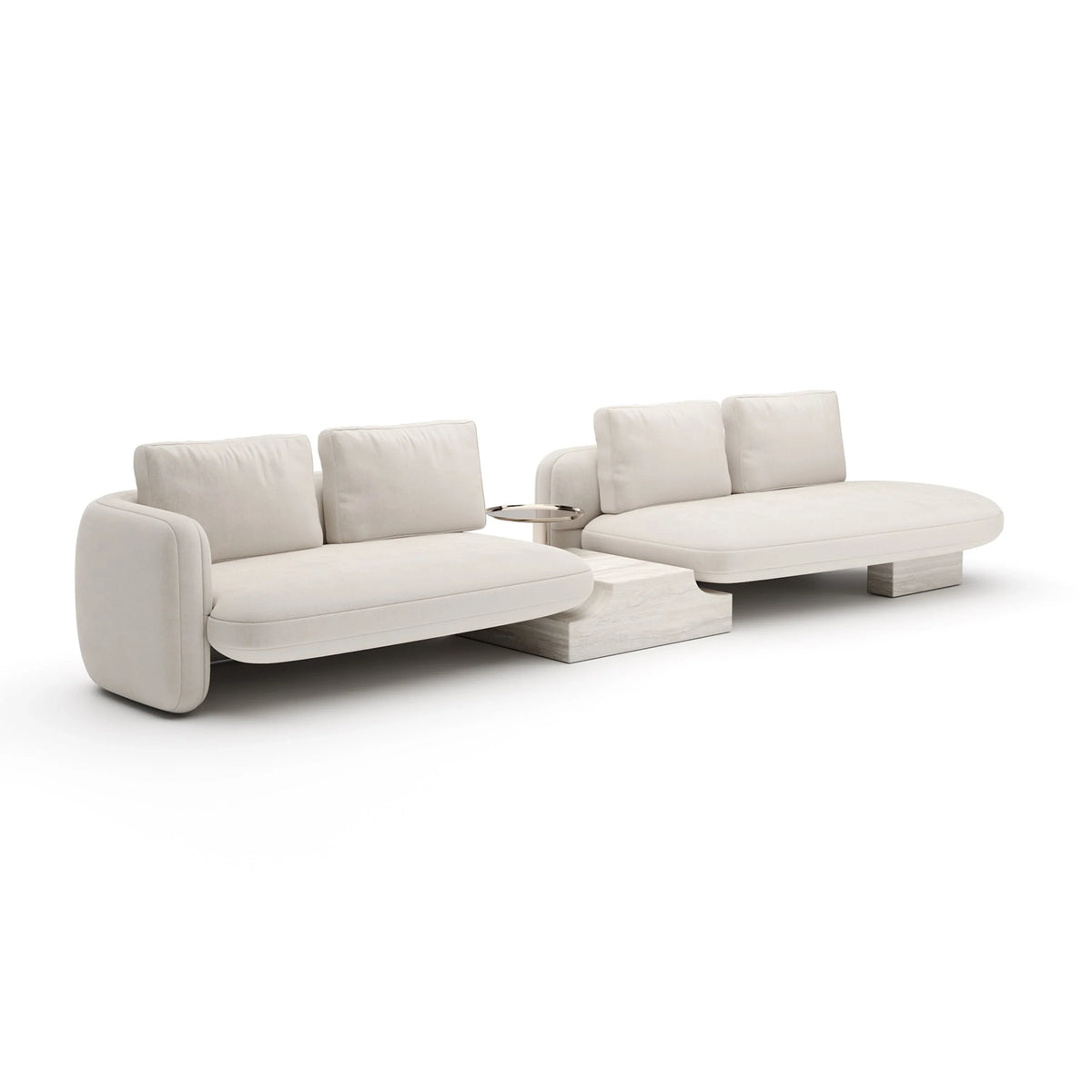 Caracole Overlap Sectional – view 59 – Lusso Furniture Miami