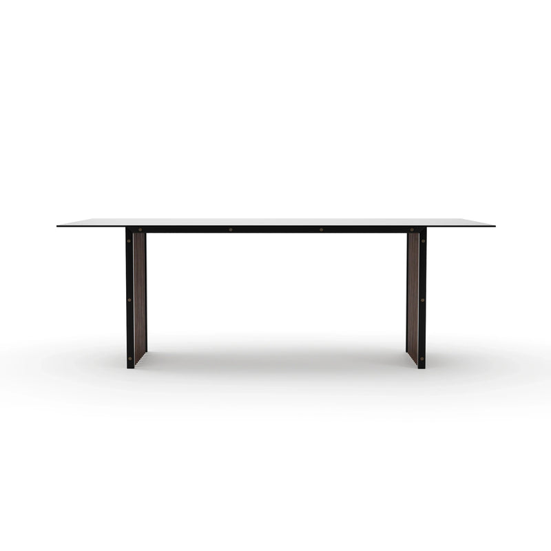 Caracole Pinstripe Dark Dining Table-zoom-