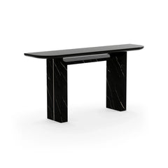 Caracole Overlap Open Console Table – close-up – Lusso Furniture Miami