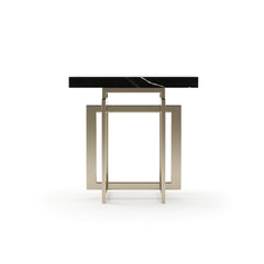 Caracole Wish You Were Here Square Table – front view – Lusso Furniture Miami