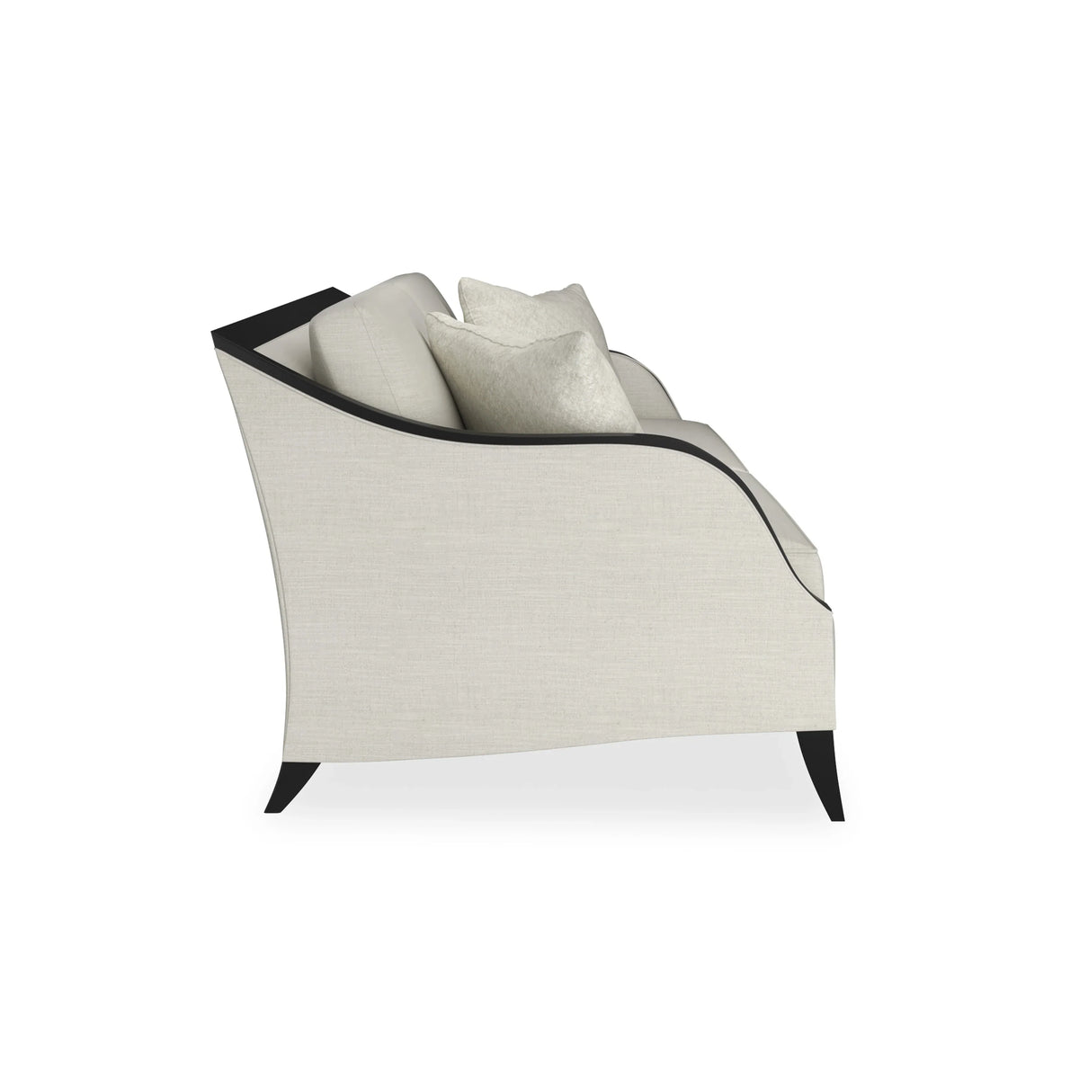 Caracole Pitch Perfect Sofa – side view – Lusso Furniture Miami