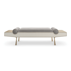 Caracole Roll Play Bench – front view – Lusso Furniture Miami