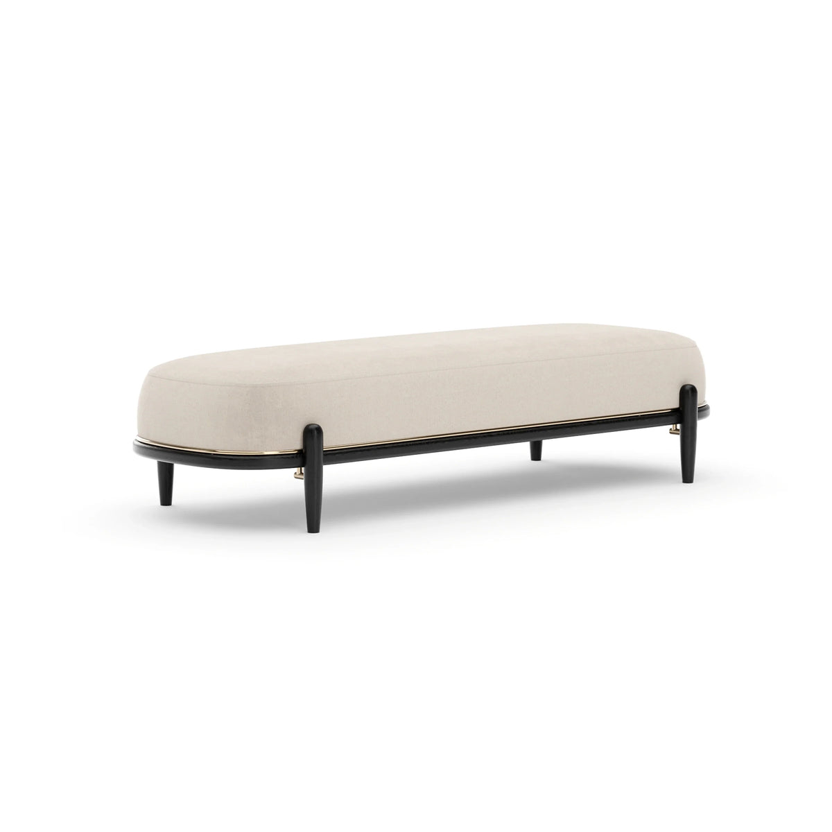 Caracole Madera Bench – angle view – Lusso Furniture Miami