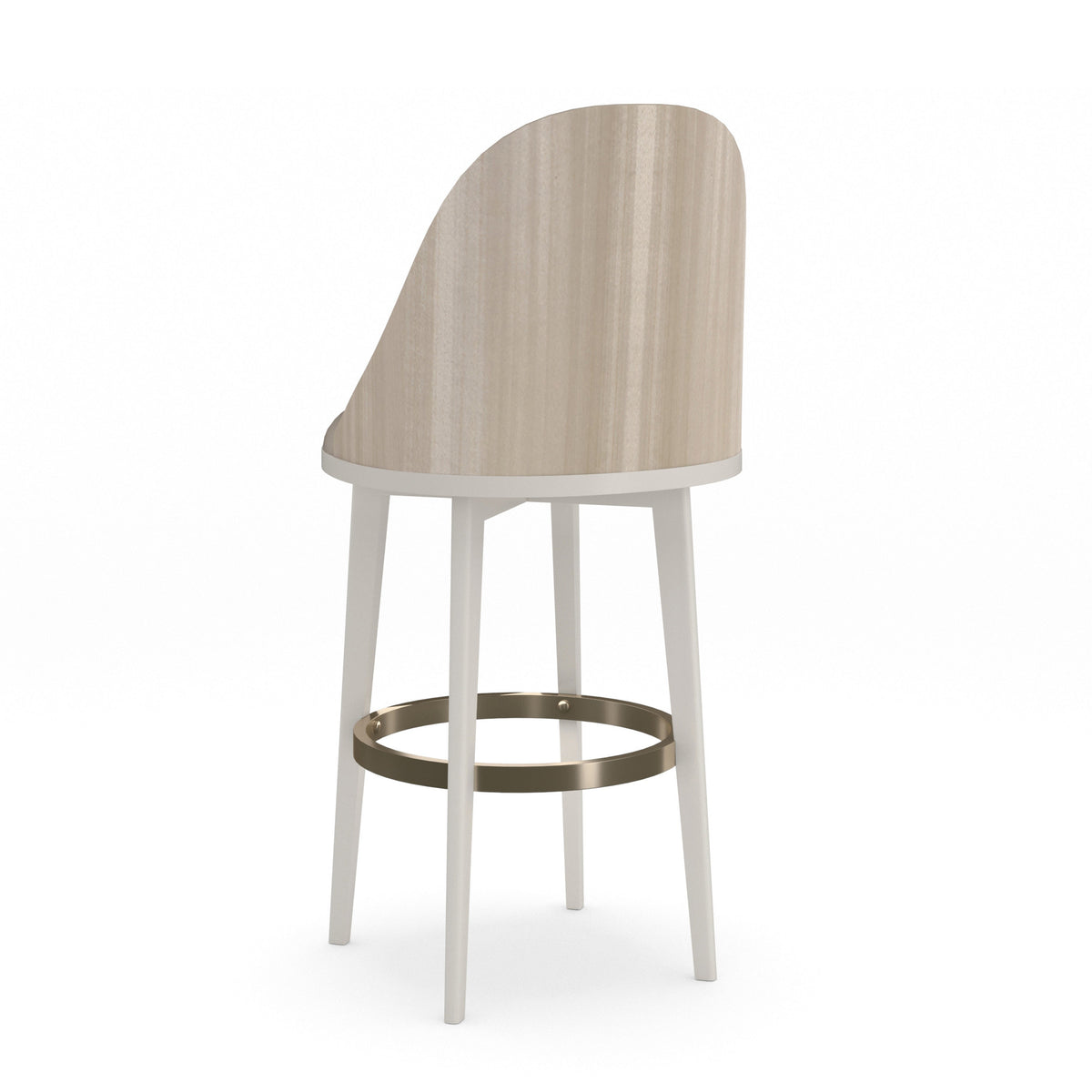 Caracole Another Round Bar Stool – alternate view – Lusso Furniture Miami