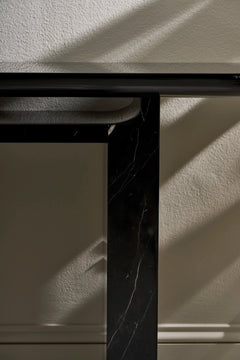 Caracole Overlap Open Console Table – finish detail – Lusso Furniture Miami