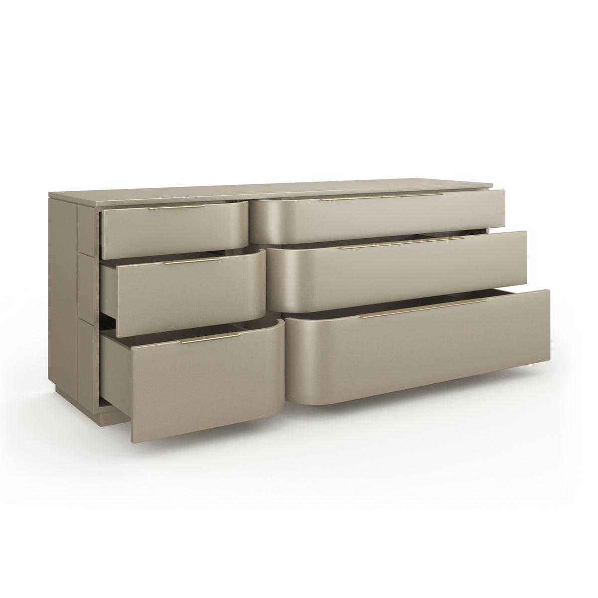 Caracole Oblique Dresser – room setting – Lusso Furniture Miami