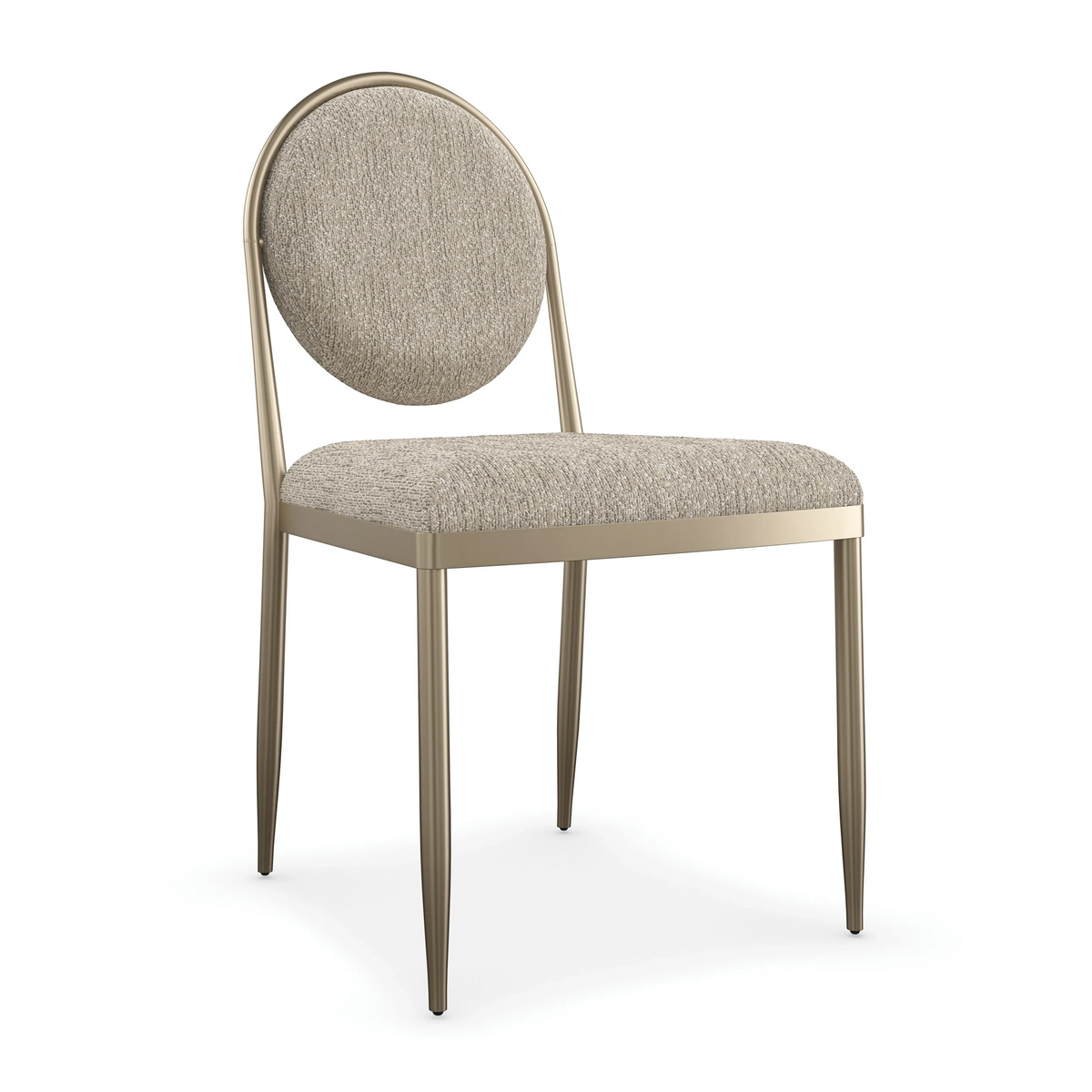 Caracole Capri Dining Chair – side view – Lusso Furniture Miami