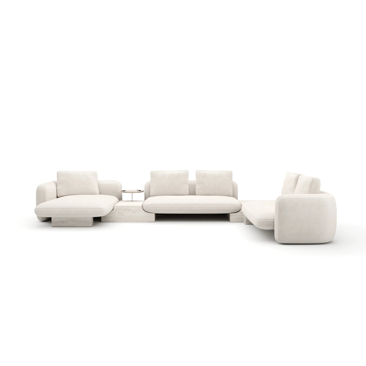 Caracole Overlap Sectional – view 100 – Lusso Furniture Miami