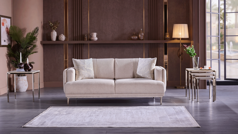 Marietta Living Room Set (Linka Beige)-zoom-