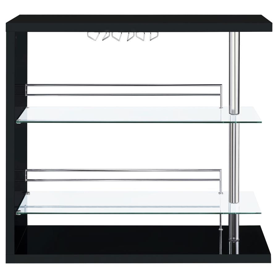 Prescott Rectangular Home Wine Table Black High Gloss-zoom-6