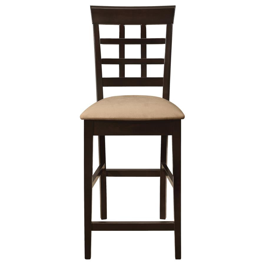 Gabriel Lattice Back Counter Chair Cappuccino (Set of 2)-zoom-4