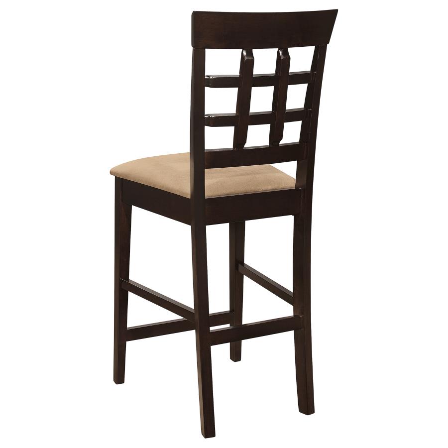 Gabriel Lattice Back Counter Chair Cappuccino (Set of 2)-7