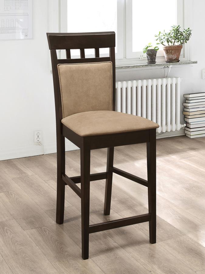 Gabriel Closed Back Counter Chair Cappuccino (Set of 2)-zoom-2