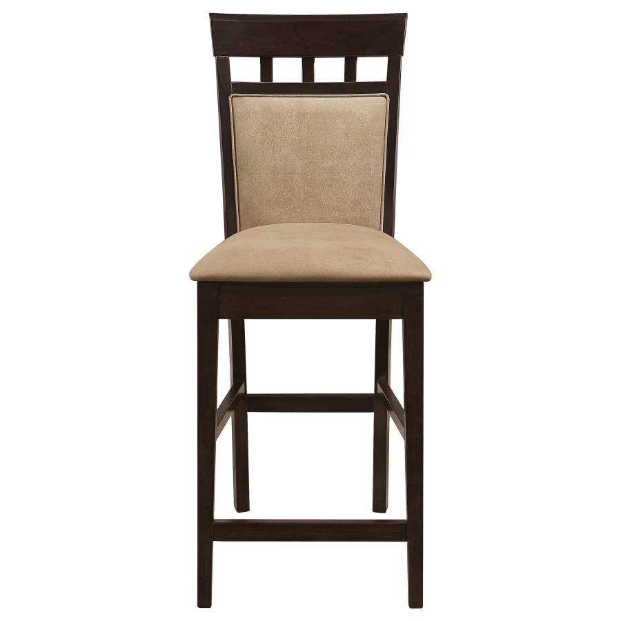 Gabriel Closed Back Counter Chair Cappuccino (Set of 2)-zoom-4