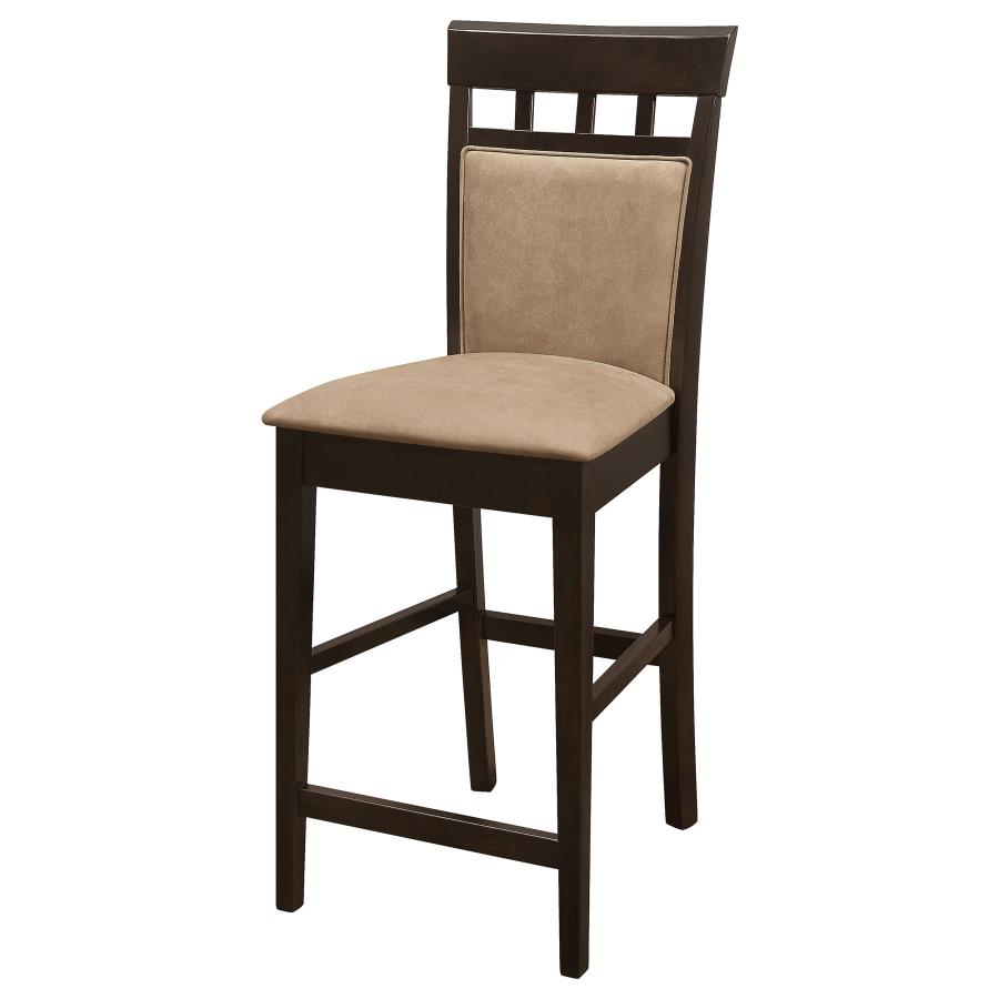 Gabriel Closed Back Counter Chair Cappuccino (Set of 2)-zoom-5