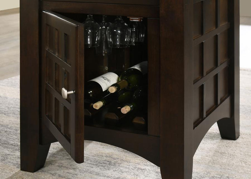 Gabriel 5-piece Square Counter Height Dining Set Cappuccino-zoom-