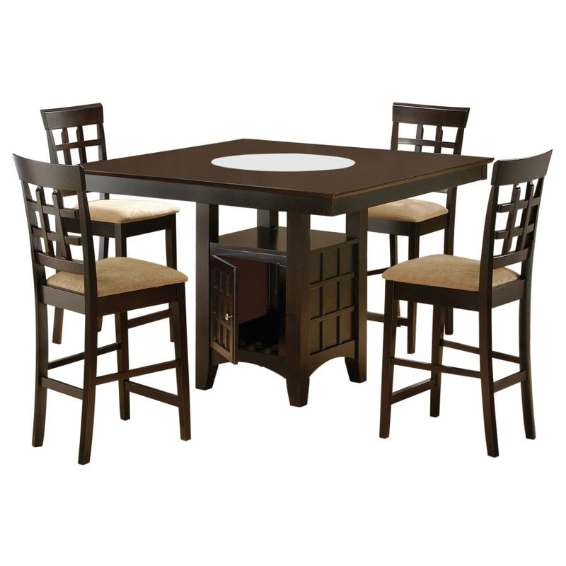 Gabriel 5-piece Square Counter Height Dining Set Cappuccino-zoom-