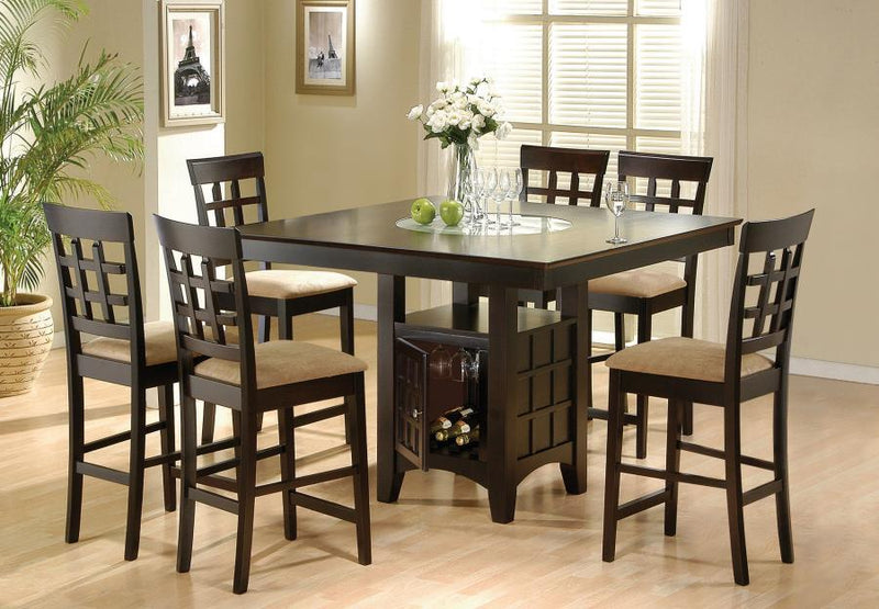 Gabriel 7-piece Square Counter Height Dining Set Cappuccino-zoom-
