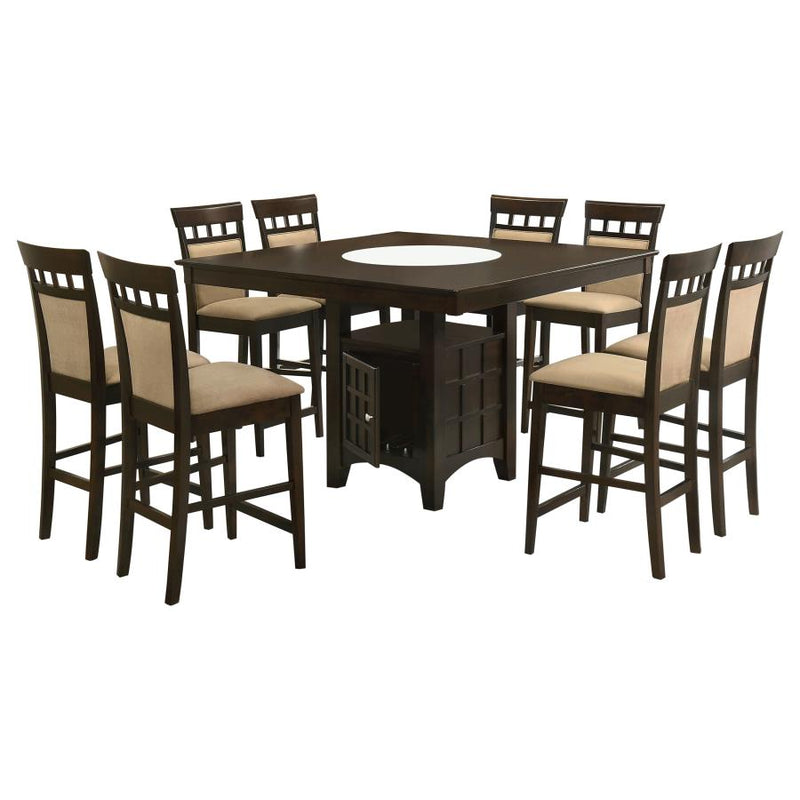 Gabriel 9-piece Square Counter Height Dining Set Cappuccino-zoom-