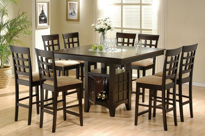 Gabriel 9-piece Square Counter Height Dining Set Cappuccino-zoom-