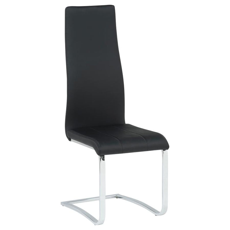 Montclair Upholstered Dining Side Chair Black (Set of 4)-zoom-