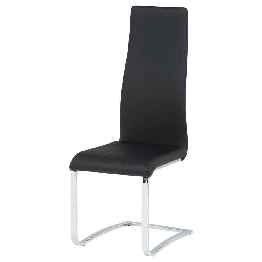 Montclair Upholstered Dining Side Chair Black (Set of 4)-5
