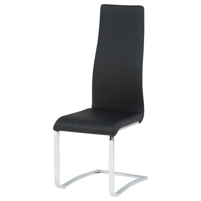 Montclair Upholstered Dining Side Chair Black (Set of 4)-zoom-