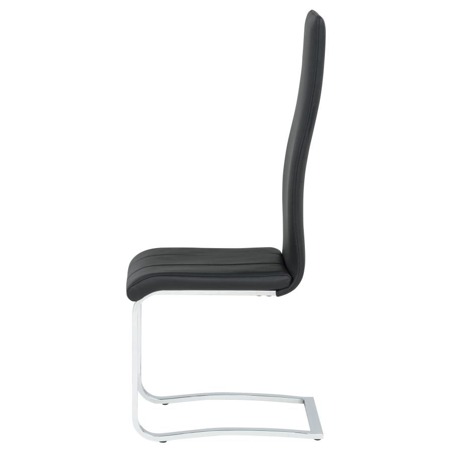 Montclair Upholstered Dining Side Chair Black (Set of 4)-zoom-6