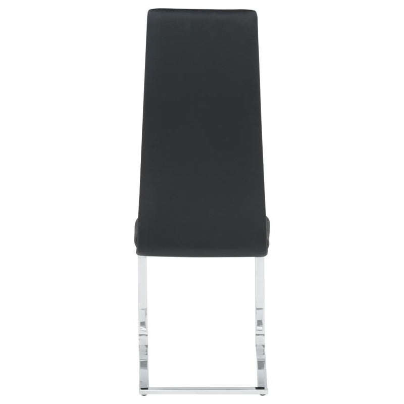 Montclair Upholstered Dining Side Chair Black (Set of 4)-zoom-