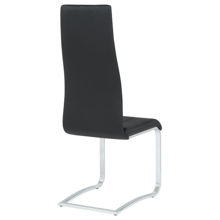 Montclair Upholstered Dining Side Chair Black (Set of 4)-9