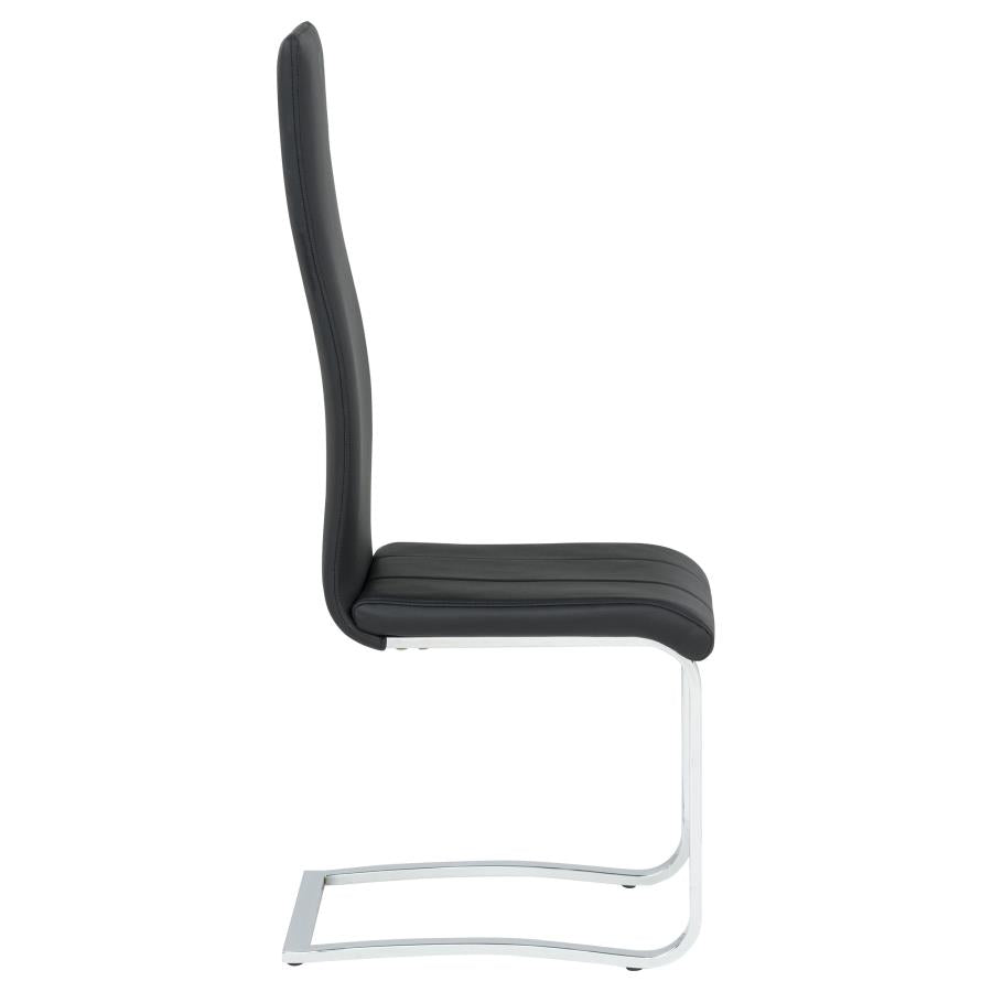 Montclair Upholstered Dining Side Chair Black (Set of 4)-zoom-10