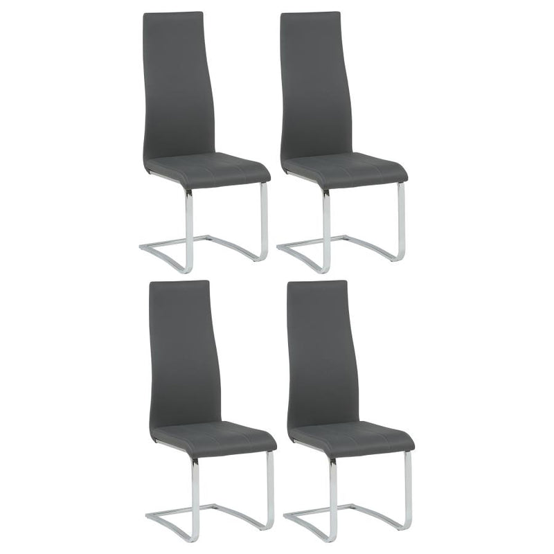 Montclair Upholstered Dining Side Chair Grey (Set of 4)-zoom-