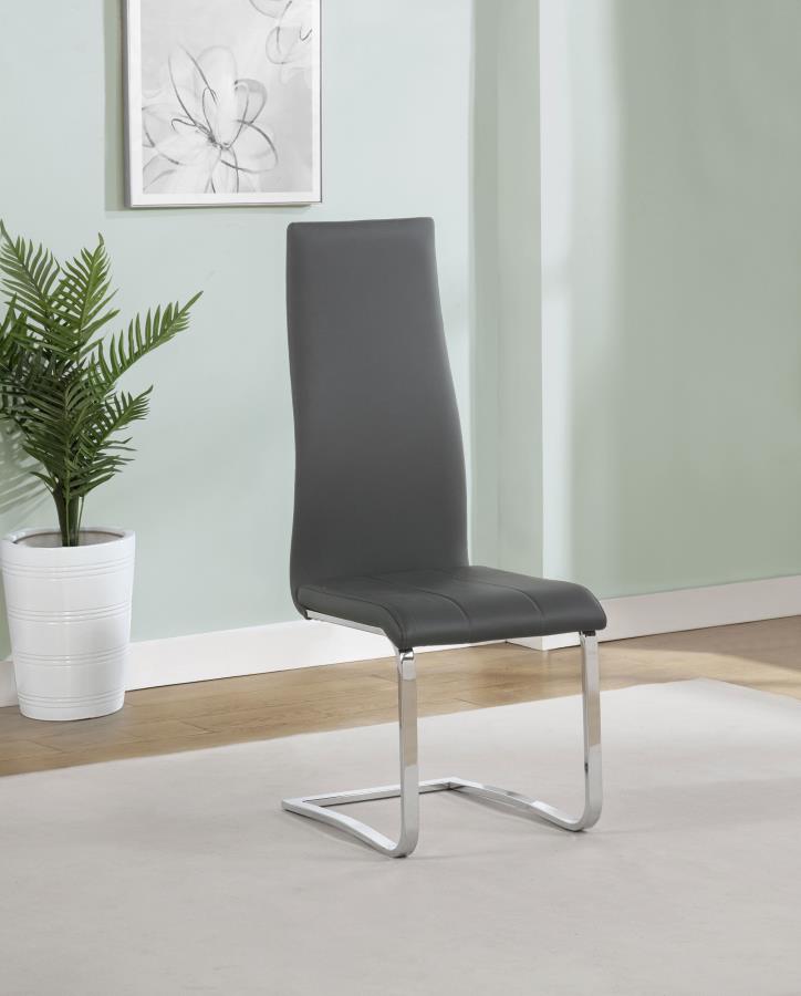 Montclair Upholstered Dining Side Chair Grey (Set of 4)-2