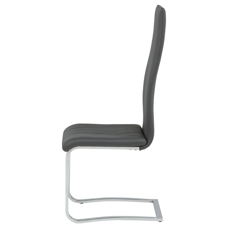 Montclair Upholstered Dining Side Chair Grey (Set of 4)-zoom-