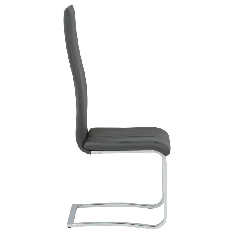 Montclair Upholstered Dining Side Chair Grey (Set of 4)-zoom-