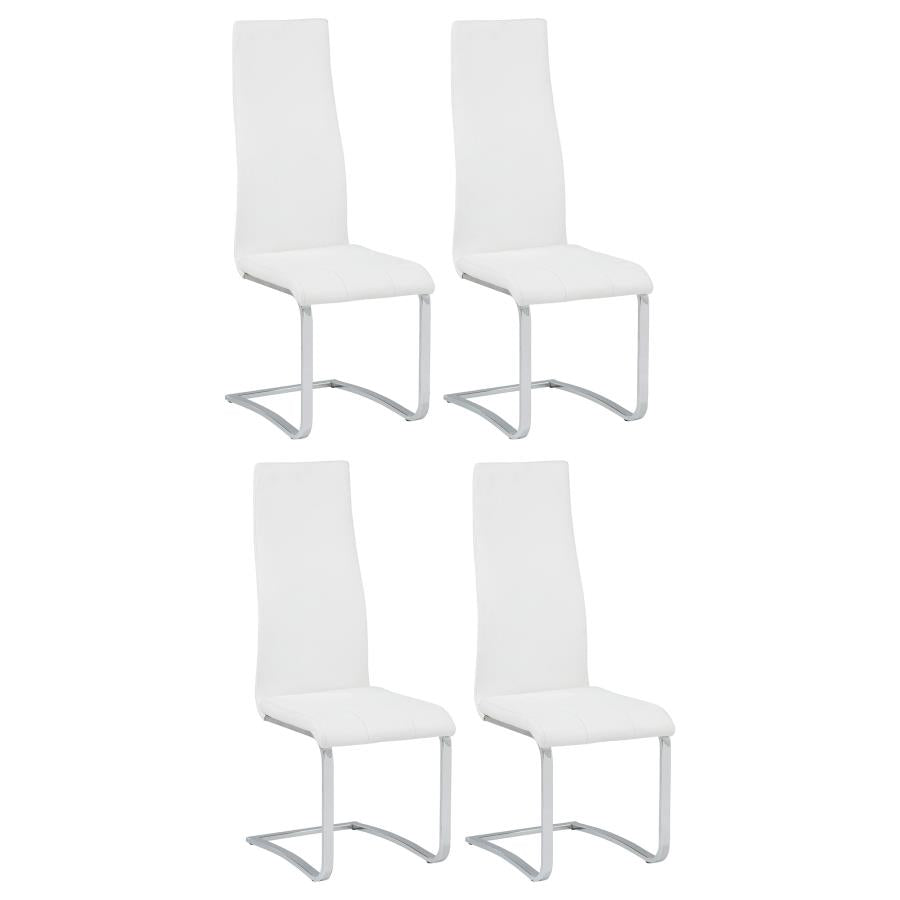 Montclair Upholstered Dining Side Chair White (Set of 4)-1