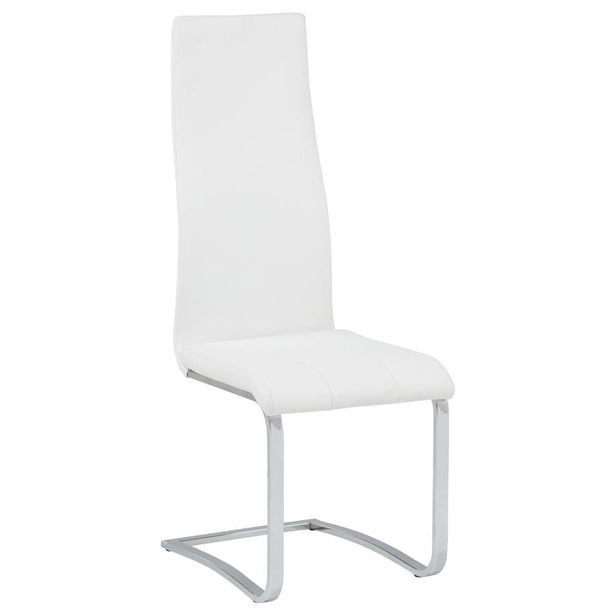 Montclair Upholstered Dining Side Chair White (Set of 4)-3