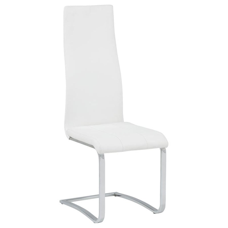 Montclair Upholstered Dining Side Chair White (Set of 4)-zoom-